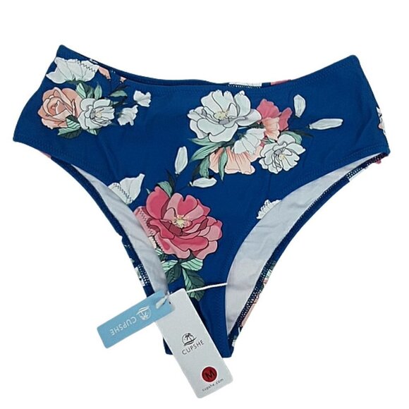 Cupshe Womens Standard Tropical Floral Bikini Bottom Swimwear Size Medium - Picture 1 of 6